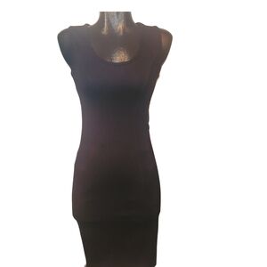 Suko Jeans Black Sleeveless Sheath Dress S